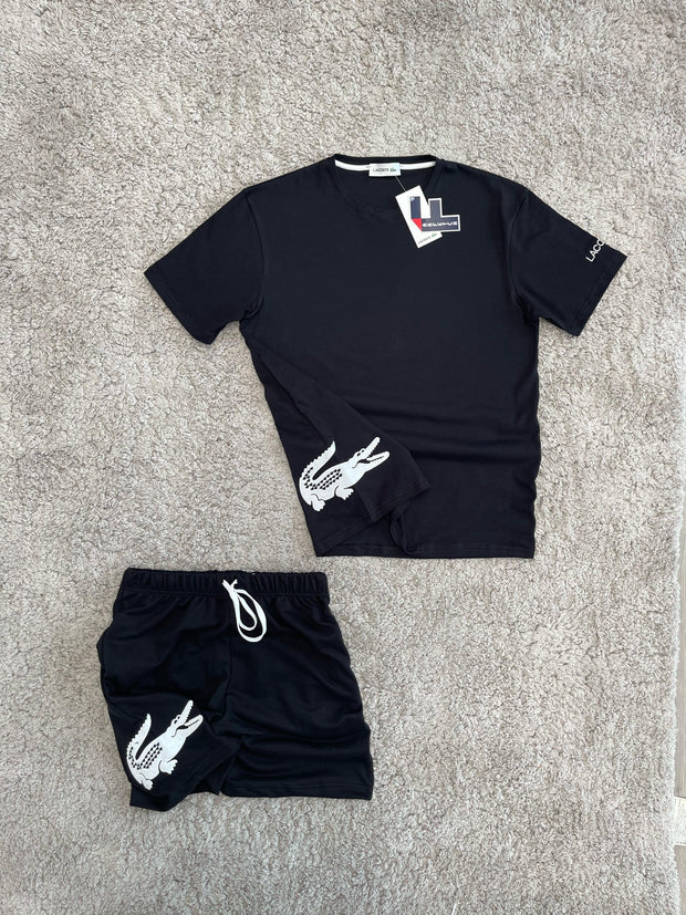 Conjunto Negro La coste 🐊☀️