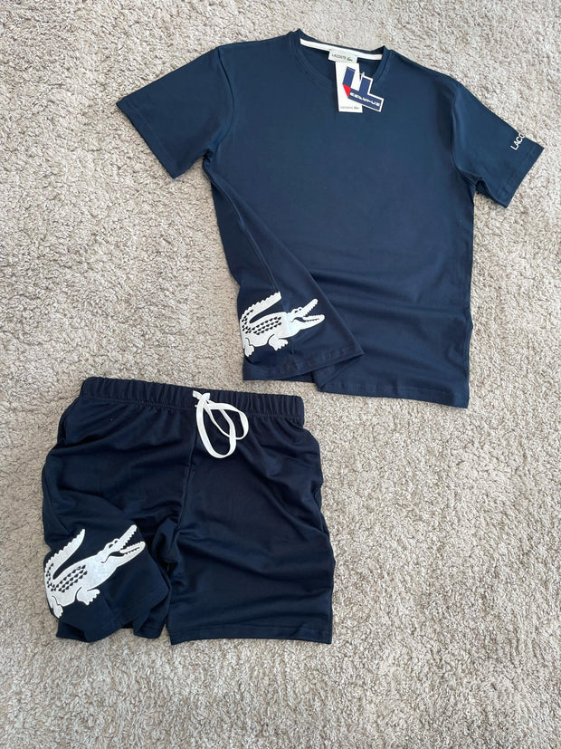 Conjunto La coste Azul Oscuro 🐊☀️