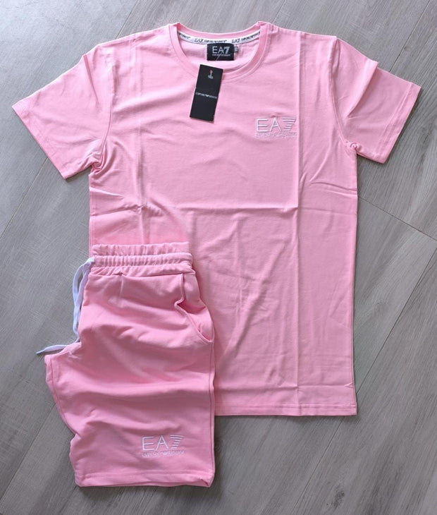 Conjunto verano EA7 rosa
